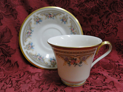 Lenox Versailles, Florals, Gold Trim: Cup & Saucer Set (s), 3" Tall