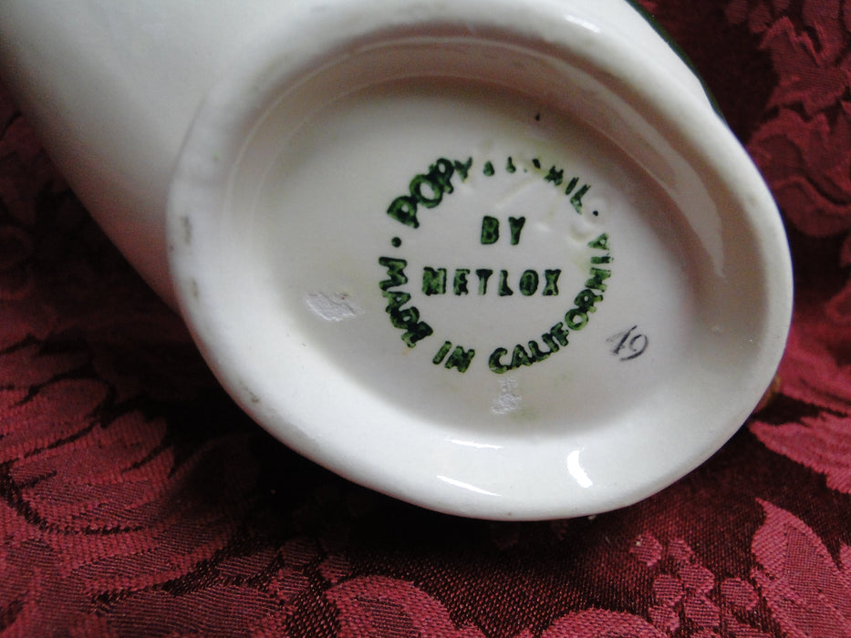 Metlox Poppytrail California Ivy: Sugar Bowl Only, No Lid, 2 5/8"