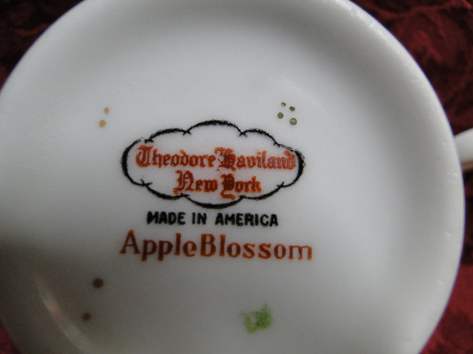 Haviland (New York) Apple Blossom: Cream Pitcher, Flowers Pale Orange