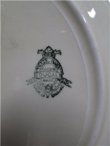 Crown Ducal CRD4493 Royal Blue Inner Band,Embossed Fruit Rim:Dinner Plate Crazed