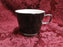 Franciscan Indigo, Black Band, Platinum: Cup & Saucer Set (s)