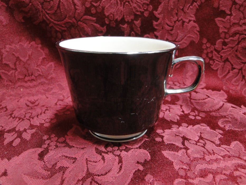 Franciscan Indigo, Black Band, Platinum: Cup & Saucer Set (s)