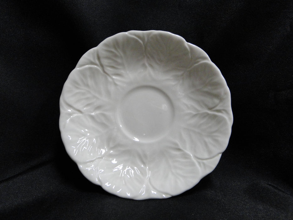 Coalport Countryware, White Embossed Leaves: Cup and Saucer Set (s), Discolor