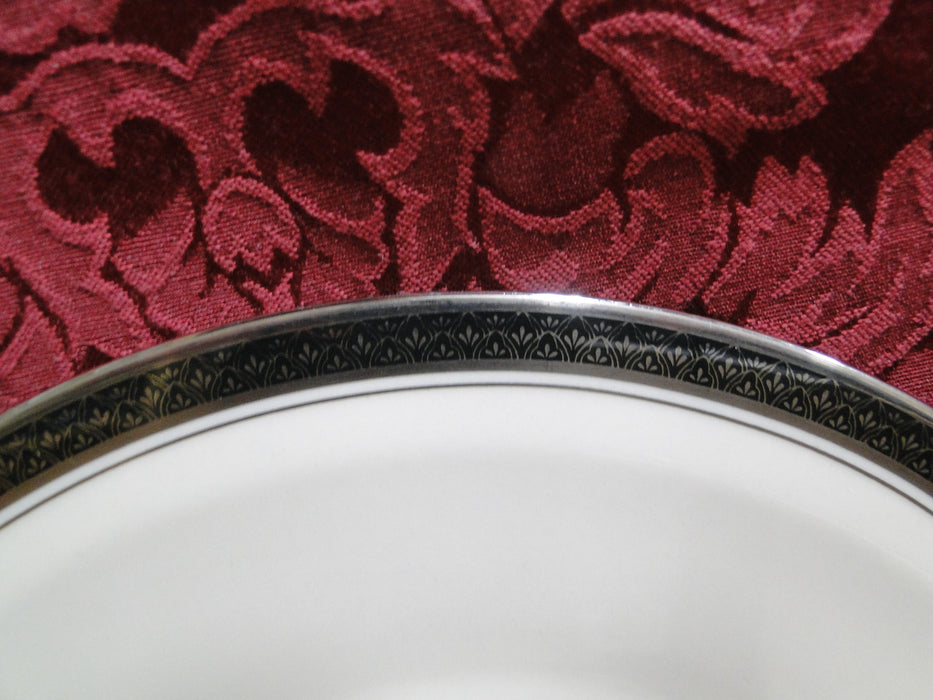 Franciscan Indigo, Black Band, Platinum: Dinner Plate (s), 10 1/2"
