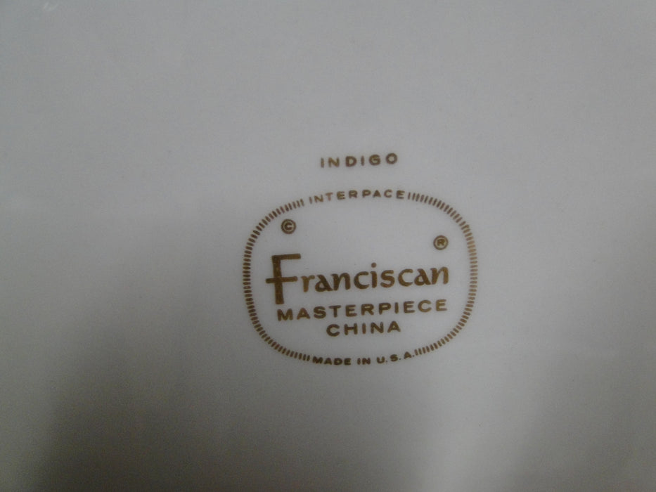 Franciscan Indigo, Black Band, Platinum: Dinner Plate (s), 10 1/2"
