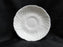 Coalport Countryware, White Embossed Leaves: 5 1/2" Saucer (s) Only, Crazing