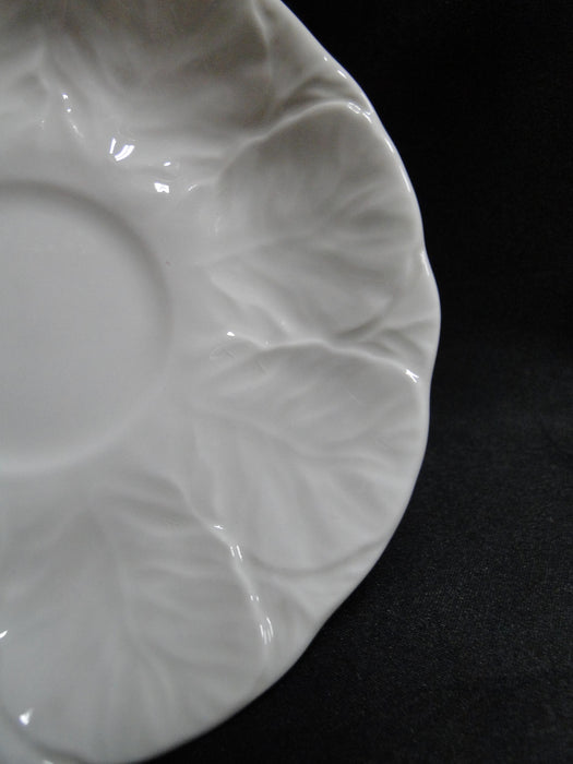 Coalport Countryware, White Embossed Leaves: 5 1/2" Saucer (s) Only, Crazing