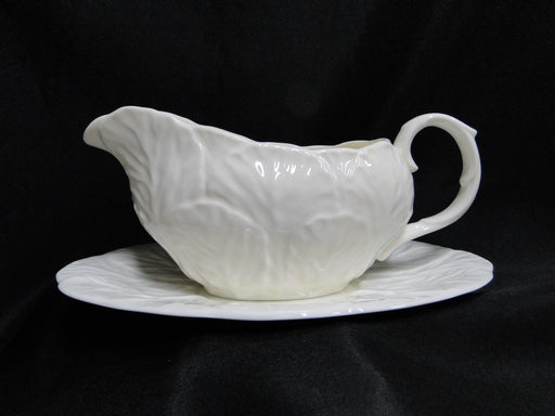 Coalport Countryware, White Embossed Leaves: Gravy & Sep Underplate, Discolor