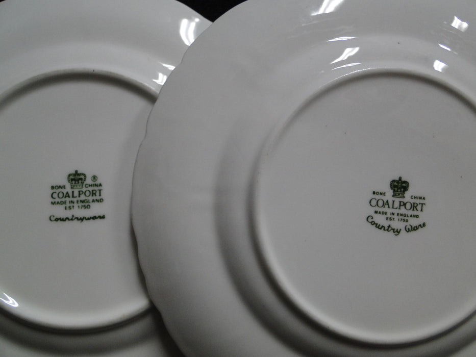 Coalport Countryware, White Embossed Leaves: Bread Plate (s) 6 1/8"