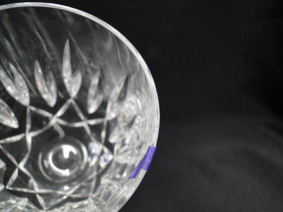 Waterford Crystal Kildare, Vertical & Criss Cross Cuts: Claret Wine, 6.5", As Is