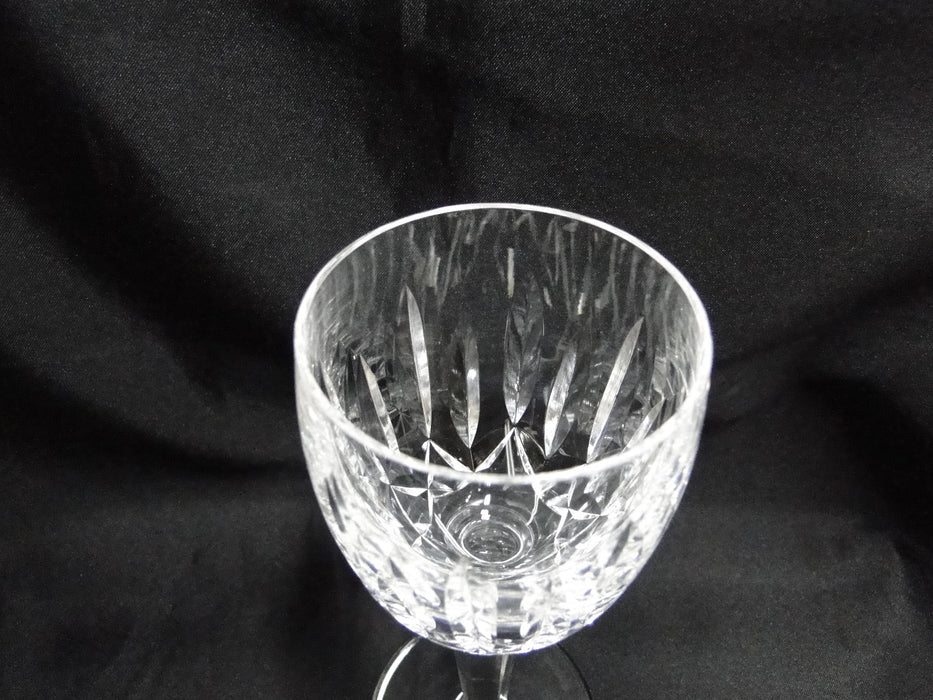 Waterford Crystal Kildare, Vertical & Criss Cross Cuts: Claret Wine, 6.5", As Is