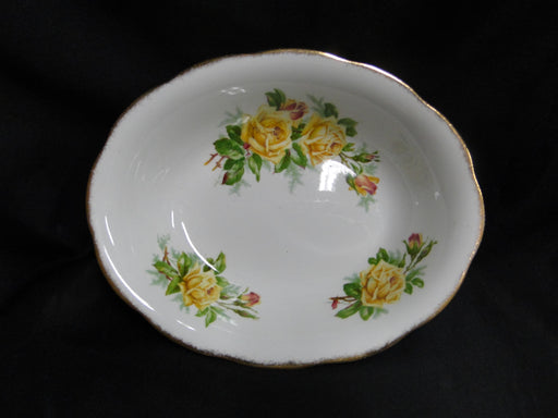 Royal Albert Tea Rose Yellow, Gold Trim: Oval Serving Bowl (s), 9"