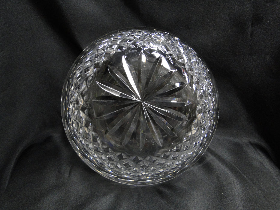 Waterford Crystal Glandore, Laurel & Criss Cross Cuts: Round Bowl, 8 7/8", As Is