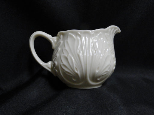 Lenox Cottage Giftware, Ivory w/ Embossed Leaves, No Trim: Creamer, 3 1/8" Tall