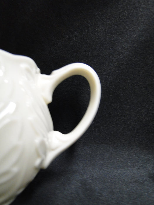 Lenox Cottage Giftware, Ivory w/ Embossed Leaves, No Trim: Creamer, 3 1/8" Tall