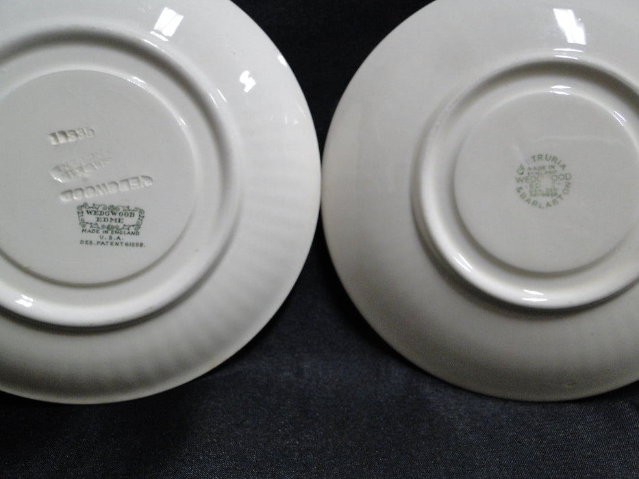 Wedgwood Edme, Ribbed Rim, Off White: Cup & Saucer Set (s), 2 1/2" Tall