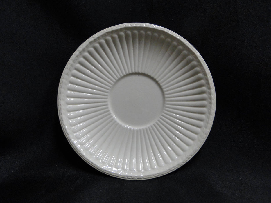 Wedgwood Edme, Ribbed Rim, Off White: Cup & Saucer Set (s), 2 1/2" Tall