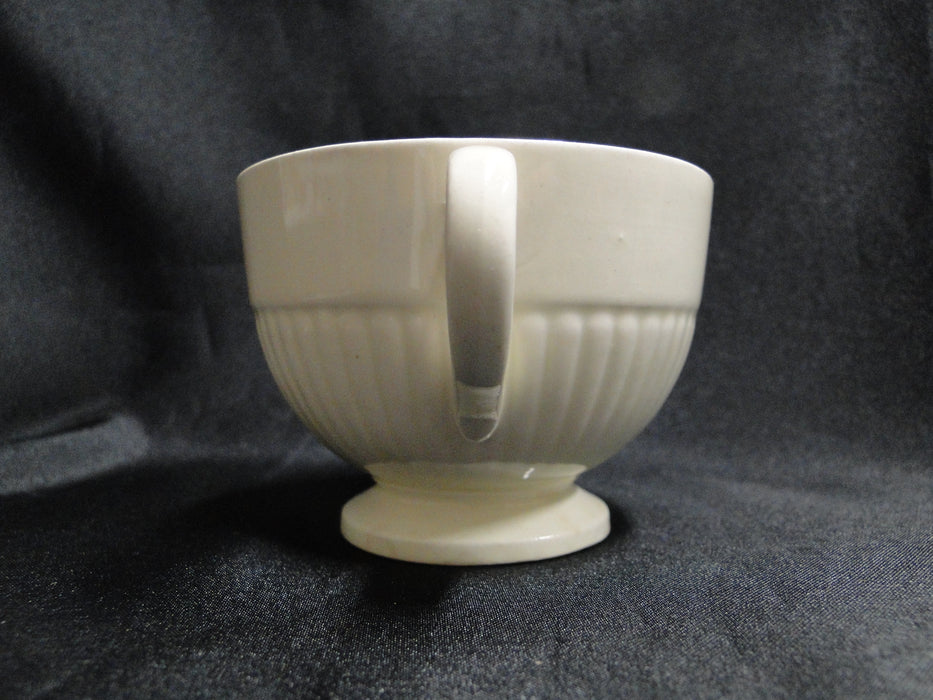 Wedgwood Edme, Ribbed Rim, Off White: Cup & Saucer Set, 2 1/2", As Is