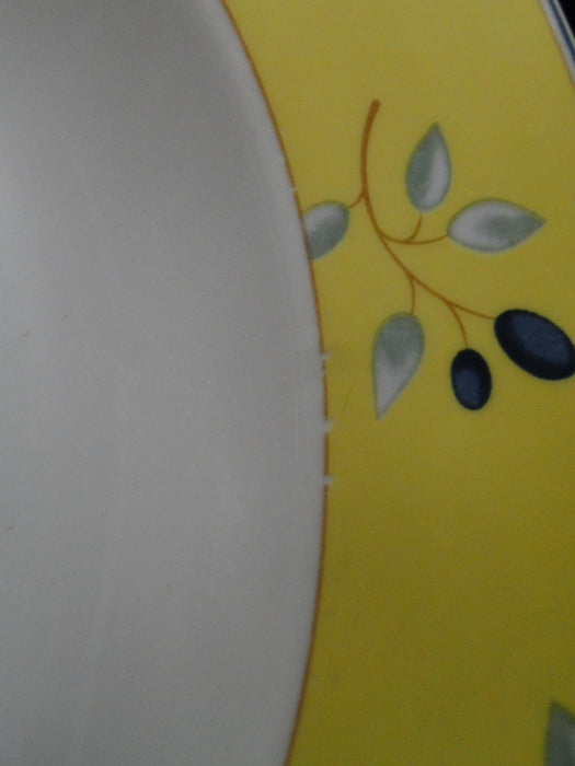 Royal Doulton Blueberry, Yellow Rim: Rim Soup Bowl (s), 8 5/8", Wear