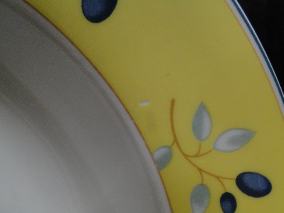 Royal Doulton Blueberry, Yellow Rim: Rim Soup Bowl (s), 8 5/8", Wear