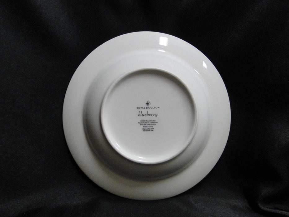 Royal Doulton Blueberry, Yellow Rim: Rim Soup Bowl (s), 8 5/8", Wear