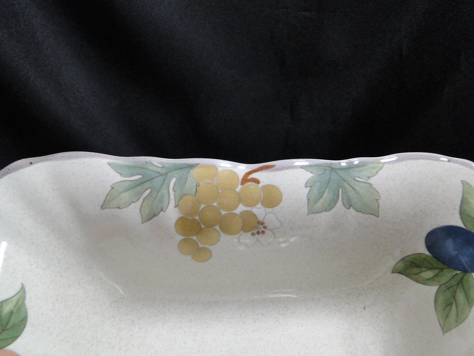 Mikasa Fruit Panorama: Square Serving Bowl, 7 3/4" x 2 3/8" Tall