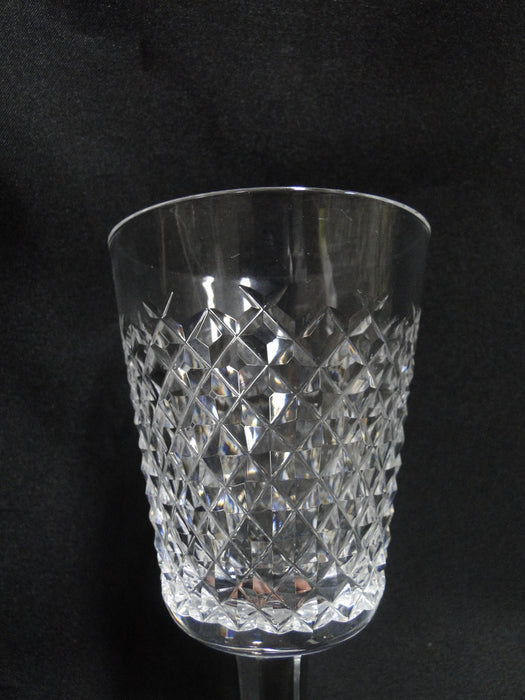 Waterford Crystal Alana, Cut Cross Hatch Water or Wine Goblet, 6 7/8"