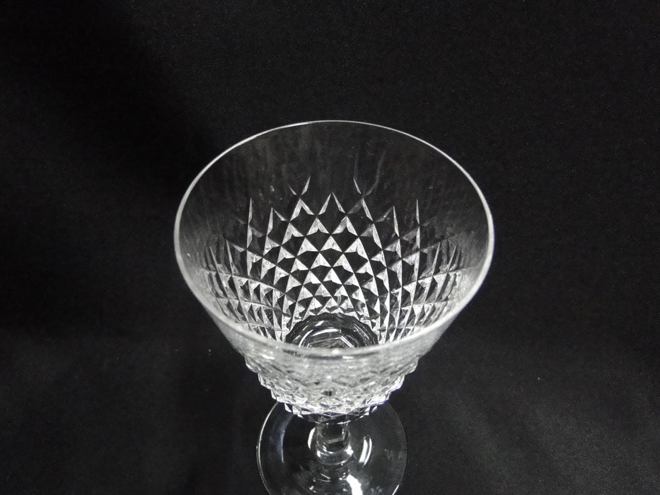 Waterford Crystal Alana, Cut Cross Hatch: Claret Wine (s), 5 7/8" Tall