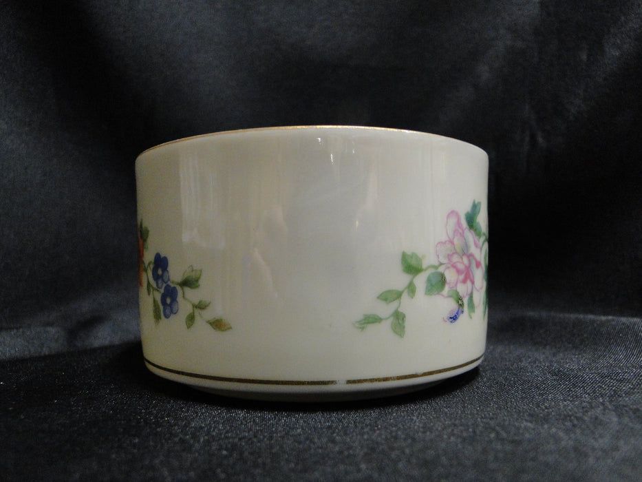 Heinrich Florals, Gold Trim: Square White Handle Cup & Saucer Set, 1 7/8"