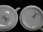 Heinrich Florals, Gold Trim: Square White Handle Cup & Saucer Set, 1 7/8"