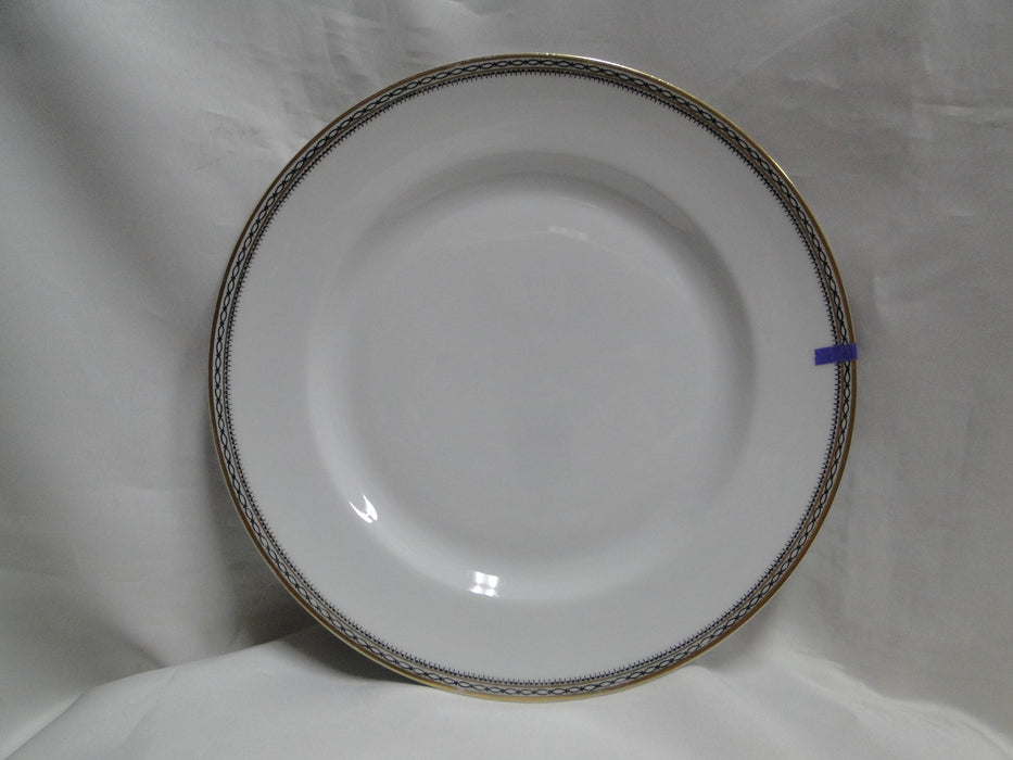 Heinrich HC9, Black Ovals, Gold Trim: Dinner Plate, 9 7/8", Nick