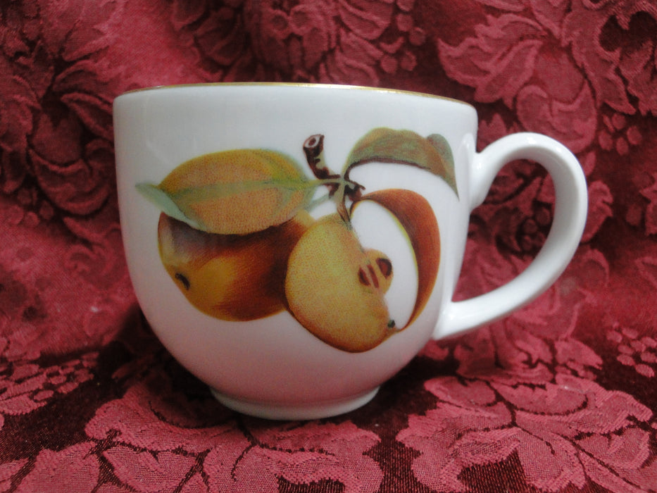 Royal Worcester Evesham Gold, Fruit: Cup & Saucer Set, 2 13/16" tall