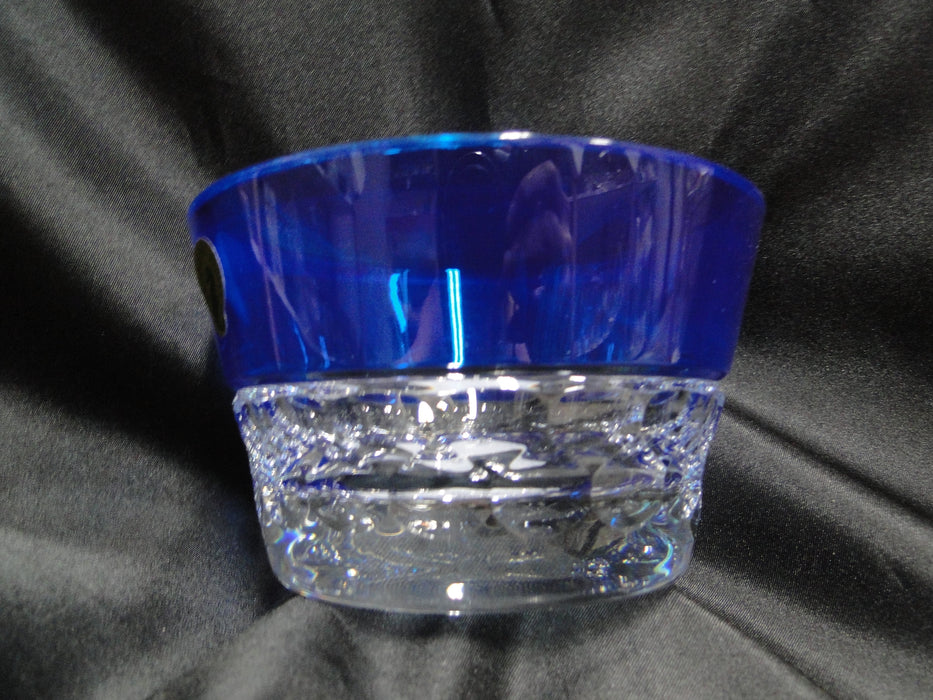Waterford Crystal Half & Half: NEW Round Azure Bowl, Blue, 5 3/8"
