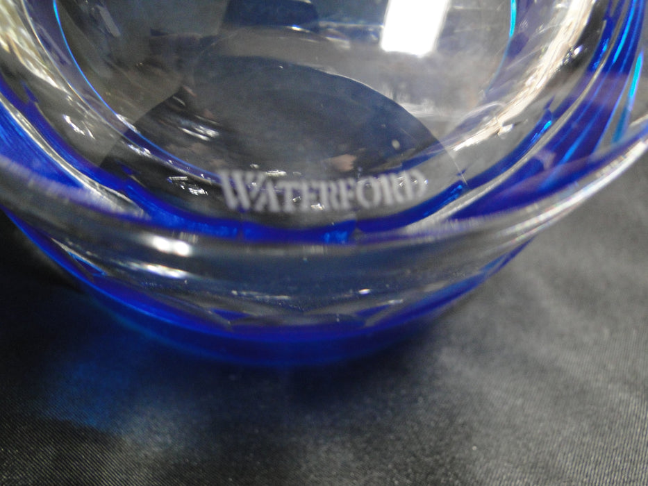 Waterford Crystal Half & Half: NEW Round Azure Bowl, Blue, 5 3/8"