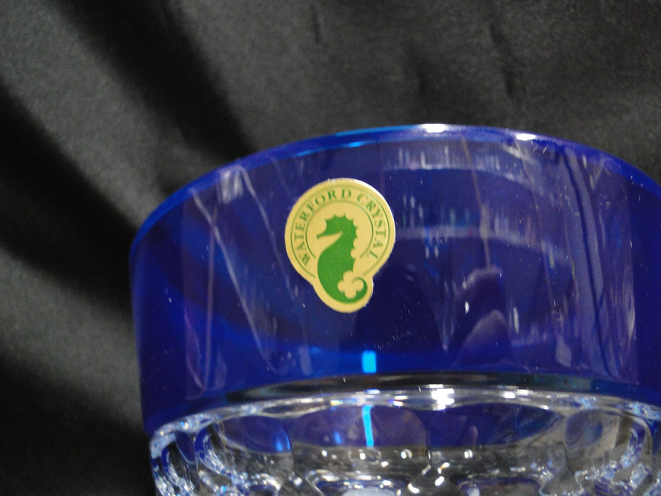 Waterford Crystal Half & Half: NEW Round Azure Bowl, Blue, 5 3/8"