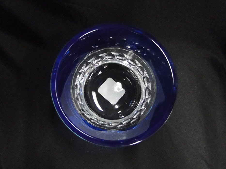 Waterford Crystal Half & Half: NEW Round Azure Bowl, Blue, 5 3/8"