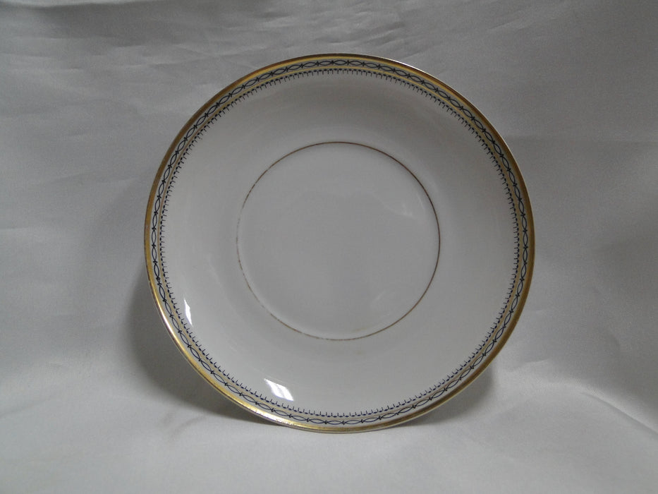 Heinrich HC9, Black Ovals, Gold Trim: 5 3/4" Saucer (s) Only, No Cup