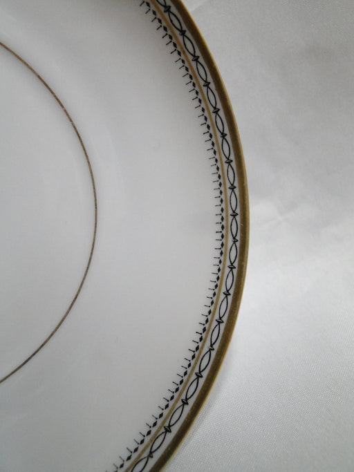 Heinrich HC9, Black Ovals, Gold Trim: 5 3/4" Saucer (s) Only, No Cup