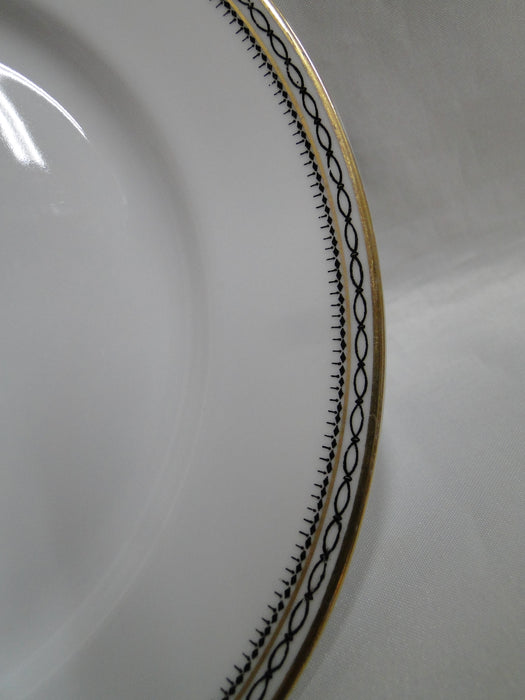 Heinrich HC9, Black Ovals, Gold Trim: Salad Plate, 7 5/8", As Is