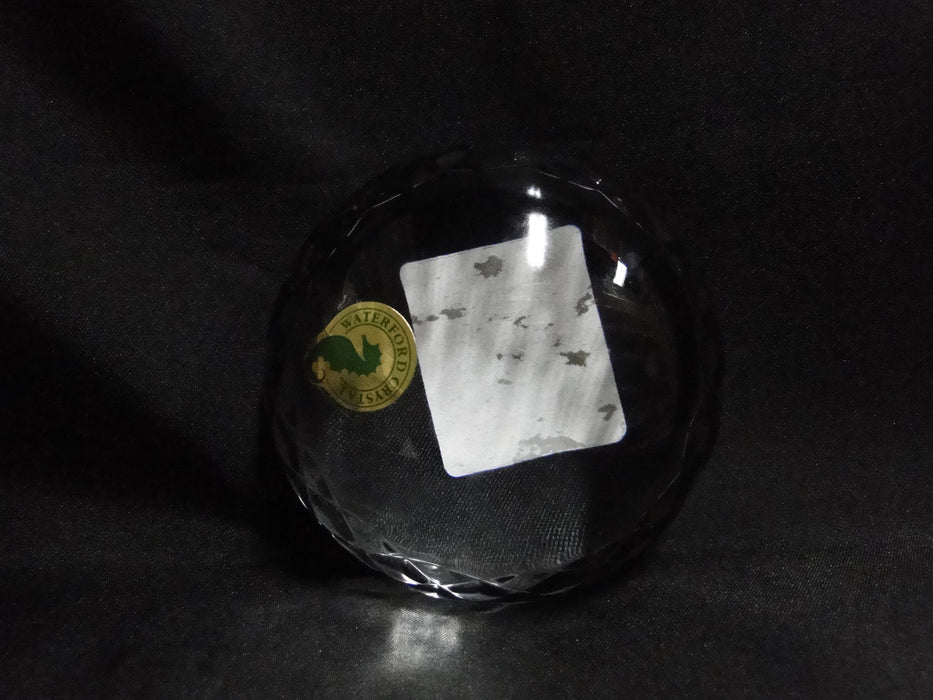 Waterford Crystal: NEW Dome Paperweight, Blank Panel, Cut Xs, Box