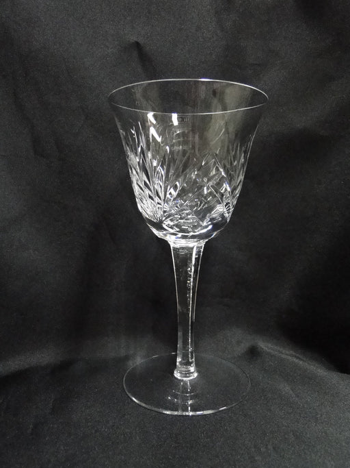 Gorham Cherrywood, Fan & Criss-Cross Cuts: Water or Wine Goblet, 6 7/8", As Is