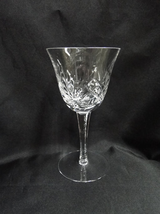 Gorham Cherrywood, Fan & Criss-Cross Cuts: Water or Wine Goblet, 6 7/8", As Is