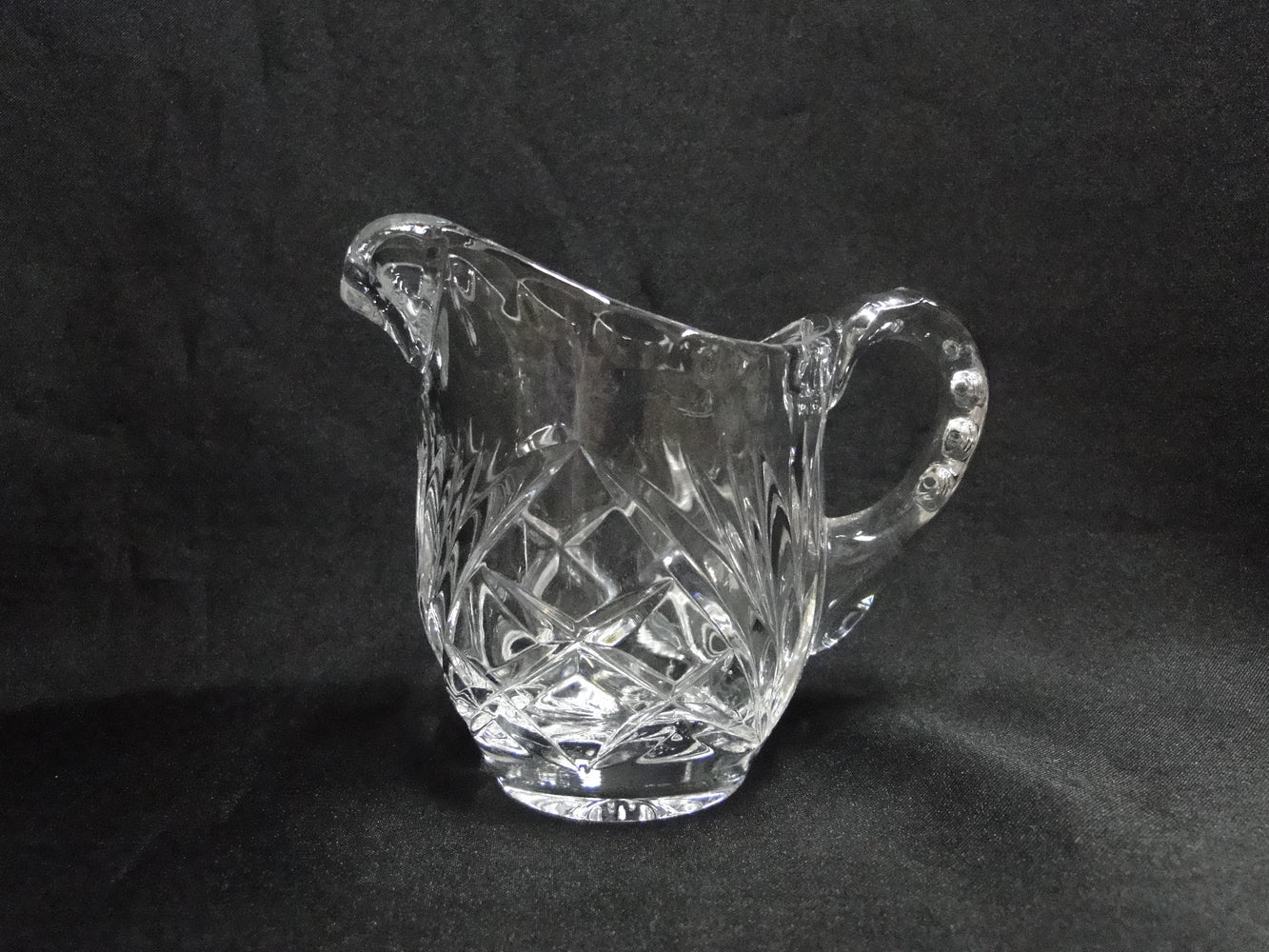 Gorham Cherrywood, Fan & Criss-Cross Cuts: Creamer / Cream Pitcher, 3 5/8"