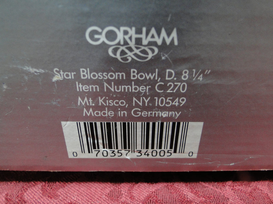 Gorham Star Blossom, Cut: Round Bowl, 8 1/4", Original Box