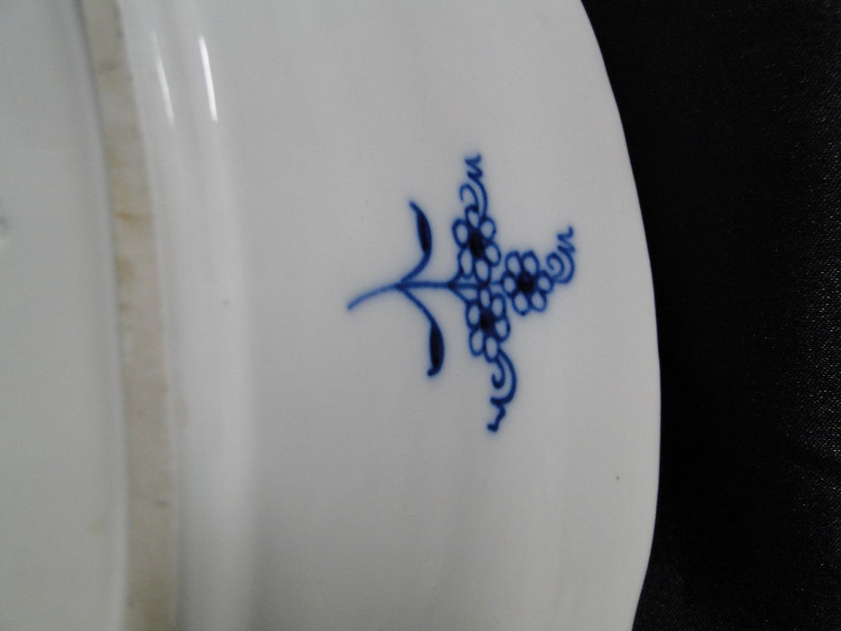 Meissen Blue Onion, "X" Backstamp: Rectangular Covered Serving Bowl, 13"