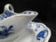 Meissen Blue Onion, "X" Backstamp: Gravy Boat w/Attached Underplate, As Is