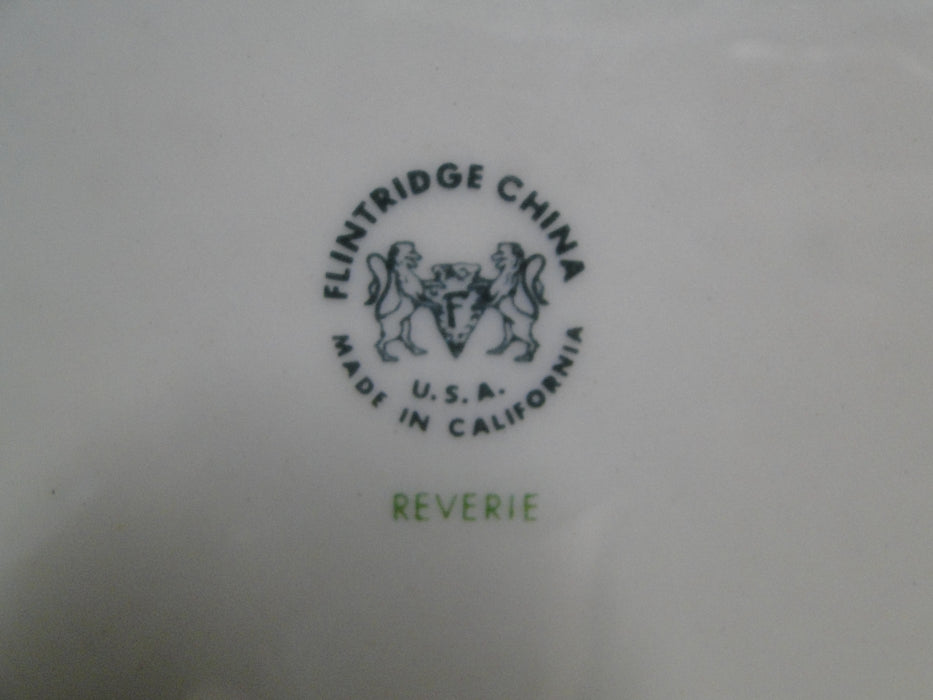 Flintridge Reverie Strata Blue, White Flower, Platinum: Dinner Plate (s) 10 7/8"