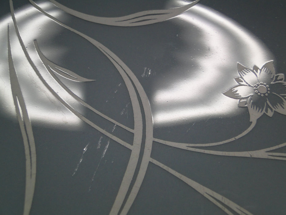 Flintridge Reverie Strata Blue, White Flower, Platinum: Dinner Plate (s) 10 7/8"