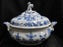 Meissen Blue Onion, "X" Backstamp: Oval Tureen w/ Lid, 9 1/2", As Is