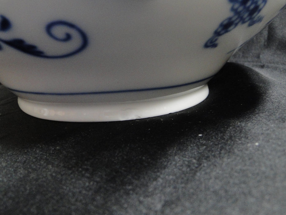 Meissen Blue Onion, "X" Backstamp: Oval Tureen w/ Lid, 9 1/2", As Is